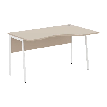 Стол прямой СА-2P(R) Мокачино/Белый 1400х900х755 IMAGO PLUS