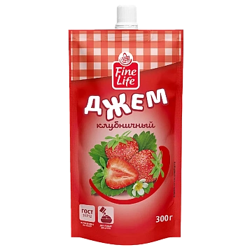 Fine Life Джем клубничный, 300г