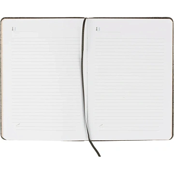 Ежедневник недатированный черный, рептилия, А5 136 л., ATTACHE