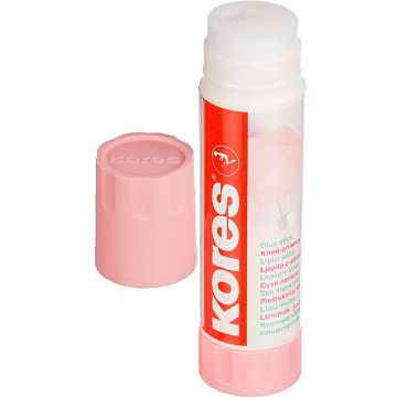 Клей-карандаш 20г Kores Pastel ассорти:розовый, желтый, фиолетовый ,мятный