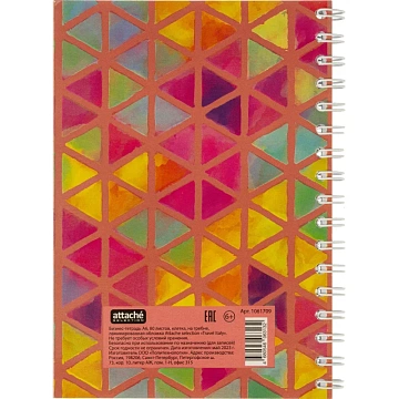 Бизнес-тетрадь А6,80л,кл,бок.греб,карт+УФлак Attache Selection TravelItaly