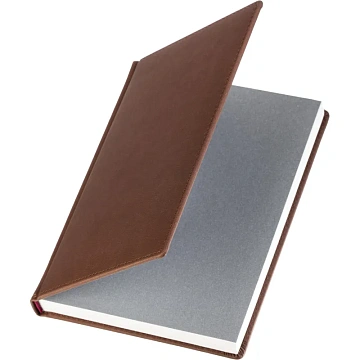 Ежедневник датированный 2026 А5+ VELVET Коричневый 3-123/03