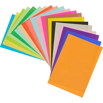 Бумага цветная 20л.20цв,А4 немелован,самоклеящаяся 6,11-420-52