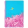 Бизнес-тетрадь A5, 80л., Berlingo 'Flower Art', клетка, на силиконовом гребне, 80г/м2, пластик обложка 700мкм