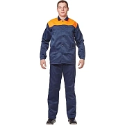 Костюм лет муж (куртка, бр) л16 син/оранж 128-132/170-176