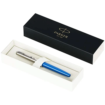 Ручка перьевая Parker 'Jotter Originals Blue Chrom CT' синяя, 0,8мм, подарочная упаковка
