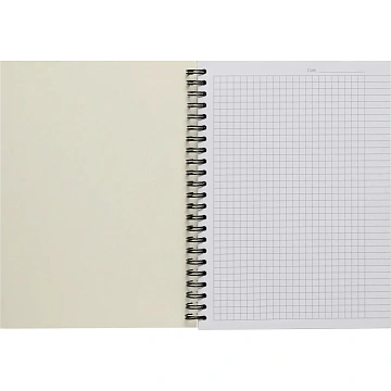 Бизнес-тетрадь 100л,кл,А5,LightBook,спираль,обл.синий,блок белый 70г/м