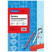 Бумага миллиметровая Officespace А3, 8 листов, голубая