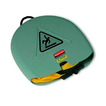 Знак Осторожно! Мокрый пол! Rubbermaid конусообразный, раскладной, текстильный, с чехлом, FG9S0725YEL