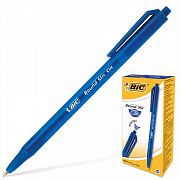 Ручка шариковая автоматическая BIC 'Round Stic Clic', СИНЯЯ, узел 1 мм, линия письма 0,32 мм, 926376