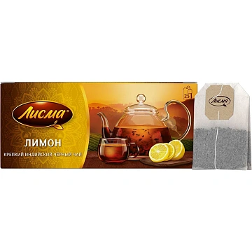 Чай Лисма Крепкий, черный, 25 пакетиков