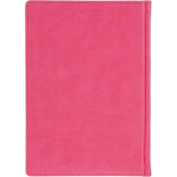 Ежедневник недатированный А5+, 136л, VELVET розовый  3-115/20