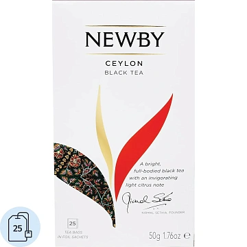 Чай Newby Цейлон черный 25 пакетиков