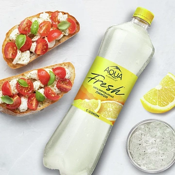 Вода Aqua Minerale Лимон без газа, 1л