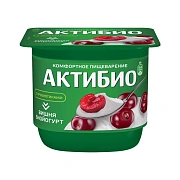 Йогурт Актибио Вишня, 2.9%, 130г