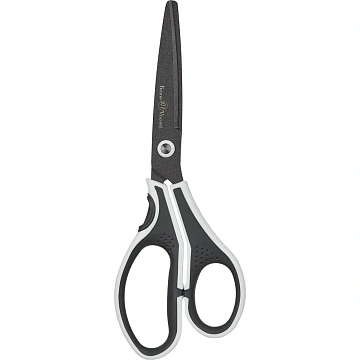 Ножницы Bruno Visconti FINECUT 210мм, тефл.покр,прорезин. ручки,ч/б,60-0026