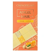 Шоколад Chokodelika Angel Hair апельсин и кешью, 150г