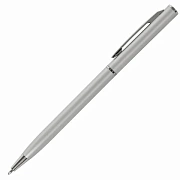 Ручка подарочная шариковая BRAUBERG 'Delicate Silver', корпус серебристый, узел 1 мм, линия письма 0,7 мм, синяя, 141401