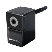 Точилка механическая BRAUBERG 'BLACK JACK', крепление к столу, металлический механизм, цвет чёрный, 222516