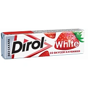 Жевательная резинка Dirol White со вкусом клубники, 13.6г