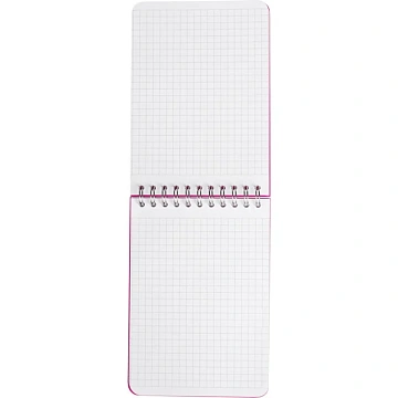 Блокнот А6,пласт обл,80л, ATTACHE FANTASY,розов.