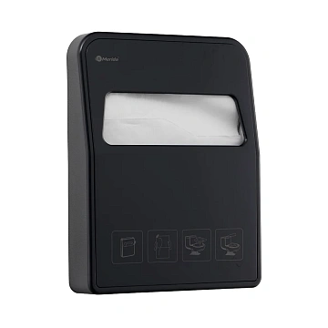 Диспенсер для покрытий на унитаз Merida Optimum GP1C, черный, пластик