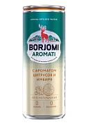 Напиток Borjomi Flavored с экстрактами цитрусов и корня имбиря газированный, 330мл x 12 шт
