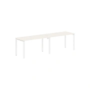 Стол 2-х местный EUWST 2767 Ясень Траун/Белый 2726х670х750 EDIS