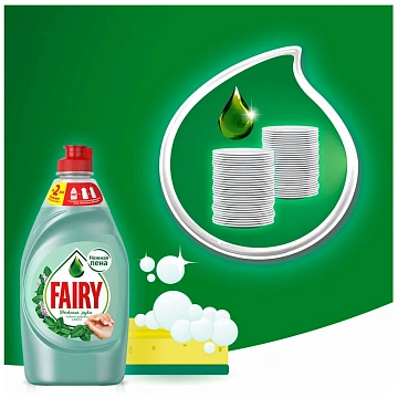 Средство для мытья посуды, 900 мл, FAIRY (Фейри) Нежные руки 'Чайное дерево и мята'