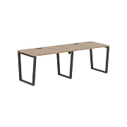 Стол 2-х местный EVWST 2380 Дуб Денвер светлый/Мокко 2326х800х750 EDIS