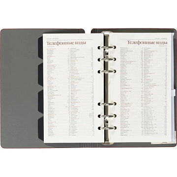 Ежедневник недатированный А5-,132х190мм,120л, FIRENZE красный 3-511/04