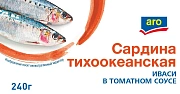 aro Сардина тихоокеанская иваси в томатном соусе, 240г
