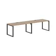 Стол 2-х местный EQWST 3180 Дуб Денвер светлый/Мокко 3126х800х750 EDIS