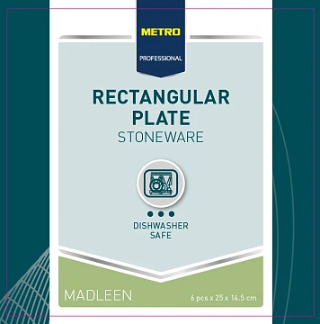Блюдо Metro Professional Madleen Blue 25х14.5см, 6шт/уп