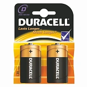 Батарейка Duracell Basic D LR20, 1.5В, алкалиновые, 2шт/уп