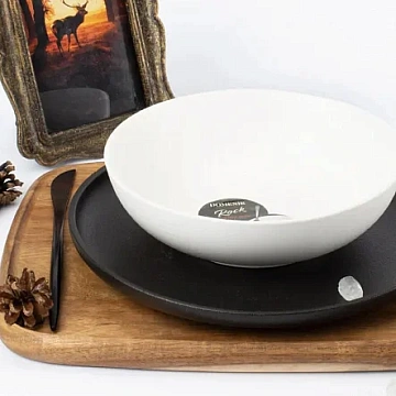 Тарелка суповая Domenik Rock white, 20см