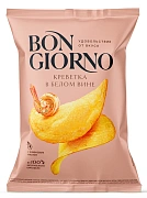 Чипсы Bon Giorno креветка в белом вине, 120г