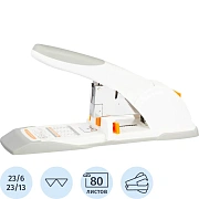 Степлер мощный Deli N23/6-23/13, до 80 листов, в картонной уп., ассорти