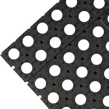 Коврик входной резиновый универсальный (50х100х1,4 см,черный)