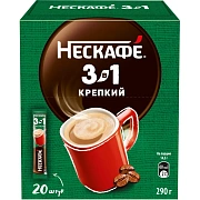 Кофе Nescafe 3 в 1 крепкий раств., шоу-бокс, 20штx14,5г