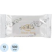 Мыло одноразовое 13 г, КОМПЛЕКТ 500 шт., HOTEL, саше, флоупак, 2000115