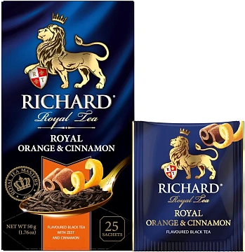 Чай Richard Royal Orange&Cinnamon черный 25 сашет 14143