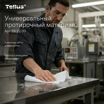 Протирочный материал Tellus (tork) Комфорт WM5 универсальный, 120шт, 22,5х41см, белый, 392200