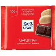 Шоколад RITTER SPORT 'Марципан', темный с начинкой, 100 г, Германия, RU256