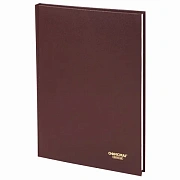 Книга учета 96 л., линия, твердая, бумвинил, блок офсет, А4 200х290 мм, ОФИСМАГ, 130178