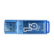 Флеш-диск 16 GB, SMARTBUY Glossy, USB 2.0, синий, SB16GBGS-B