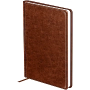 Ежедневник недатированный, А6, 160л., твердый переплет, кожзам, BG 'Nebraska. Brown', коричневый
