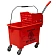 Тележка уборочная Vclean 20л, красная, с отжимом, IN0669