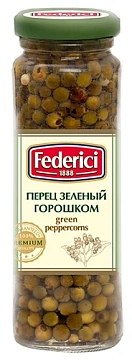 Перец Federici зеленый с горошком, 110г