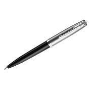 Ручка шариковая Parker '51 Black CT' черная, 1,0мм, поворот., подарочная упаковка